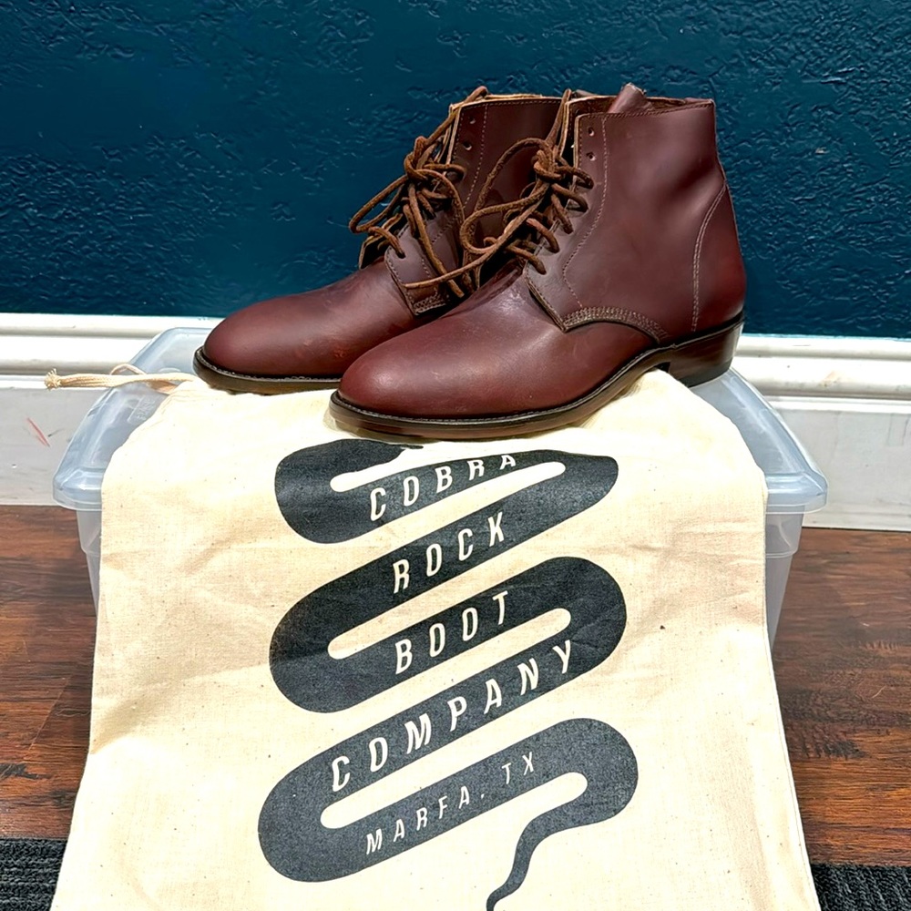 NEW Handmade Cobra Rock Chisos Boots - womens 8 / mens 6